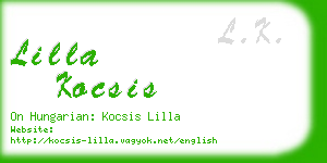 lilla kocsis business card